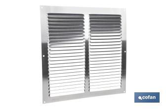 Ventilation grille with mosquito net | Aluminium | Available in various sizes - Cofan