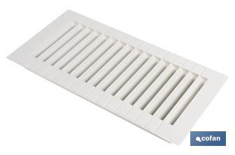 Cofan Grelha de Ventilação para Encastrar | Fabricada em AlBS | Medida de 13,3 x 26 cm - Cofan