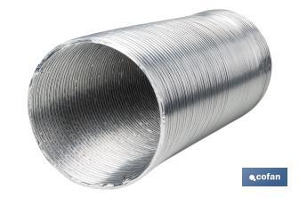 Aluminium semi-rigid flexible hose duct | Available in different lengths and diameters - Cofan