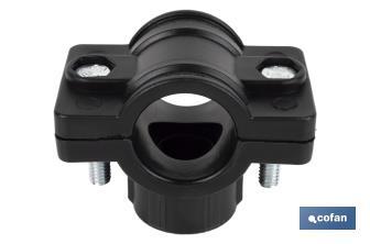 Single outlet clamp saddle | Available in different diameters and thread sizes - Cofan