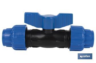 Ball valve with two connections | Available in different diameters - Cofan