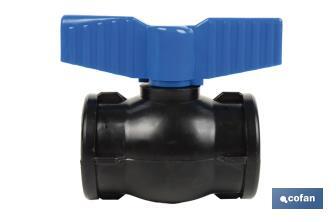 PP ball valve with F-F thread PN16 | Available in different sizes - Cofan