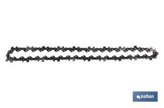 Ricambio | Catena per sega elettrica | Denti rotondi | Taglio pulito e continuo | Confezione da 5 unità - Cofan