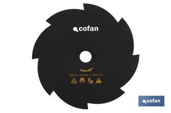 Disco de corte para desbrozadora de 8 dientes - Cofan