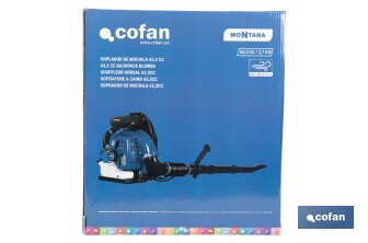 Soprador de Costas | Modelo Montana | Motor 63,3CC - Cofan