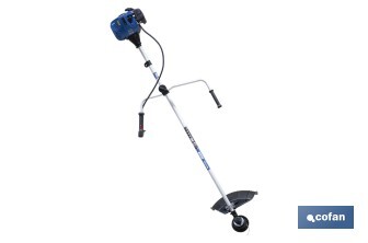 Desbrozadora de gasolina | Motor 2 tiempos | 51,7 cc | Motor eficiente | Incluye manillar plegable y arnés doble - Cofan