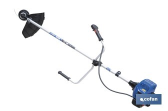Desbrozadora de gasolina | Motor 2 tiempos | 51,7 cc | Motor eficiente | Incluye manillar plegable y arnés doble - Cofan