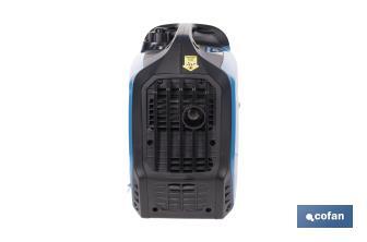 Generador inverter de gasolina de 79,7 cc | Motor de 4 tiempos OHV | Generador inverter portátil | Máxima potencia: 2 kVA - Cofan