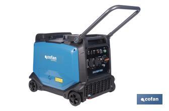 Generador inverter de gasolina de 223 cc | Motor de 4 tiempos | Generador inverter portátil | Máxima potencia: 3,8 kVA - Cofan