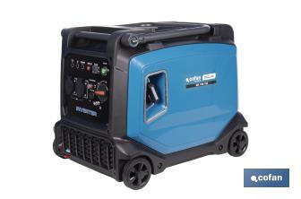 Generador inverter de gasolina de 223 cc | Motor de 4 tiempos | Generador inverter portátil | Máxima potencia: 3,8 kVA - Cofan