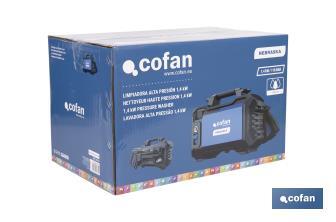Limpiadora de alta presión | 1400 W | Caudal máximo 330 l/h | Presión máxima 110 bares | Sistema TSS - Cofan