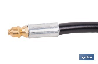 Manguera para limpieza de tuberías | Longitud: 7,5 m | Conexión M22 y bayoneta | Accesorio para Hidrolimpiadora Cofan | Ideal para desatrancos - Cofan