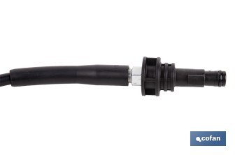 Manguera para limpieza de tuberías | Longitud: 7,5 m | Conexión M22 y bayoneta | Accesorio para Hidrolimpiadora Cofan | Ideal para desatrancos - Cofan