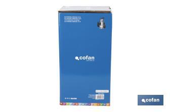 Electrobomba sumergible para aguas sucias | Potencia: 750 W | Caudal máximo: 13000l/h | 7 m de inmersión | Interruptor de flotador - Cofan