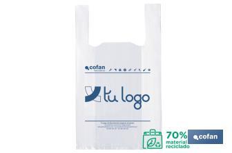 Bolsas de plástico personalizadas 70% material reciclado - Cofan