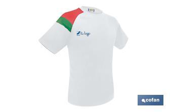 Camiseta blanca con detalle bandera de Portugal - Cofan