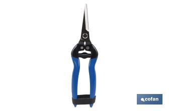 Harvest shears with straight tip and total length of 185mm | Special for gardening works - Cofan