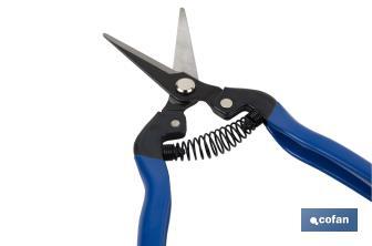 Harvest shears with straight tip and total length of 185mm | Special for gardening works - Cofan