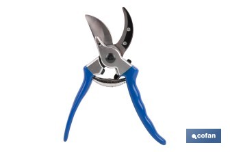 Tijeras de poda y recolección bypass | Cuchillas de acero SK5 | Mango ergonómico en PVC | Corte limpio y preciso | Uso profesional y doméstico - Cofan
