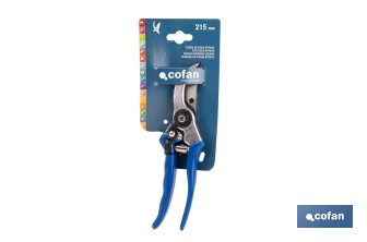 Tijeras de poda y recolección bypass | Cuchillas de acero SK5 | Mango ergonómico en PVC | Corte limpio y preciso | Uso profesional y doméstico - Cofan