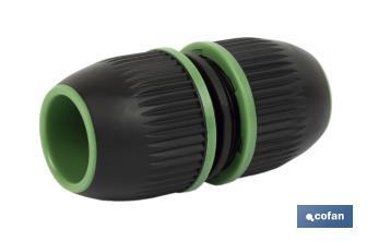 Hose repair connector for irrigation hoses | Available in different sizes | ABS - Cofan