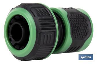 Conector de mangueras de riego | Diferentes Medidas | Fabricado en ABS - Cofan