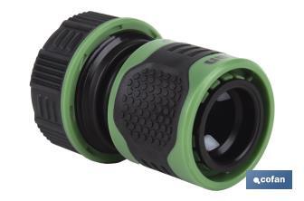 Conector de mangueras de riego | Diferentes Medidas | Fabricado en ABS - Cofan
