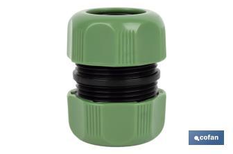 Hose repair connector for irrigation hoses | Available in two sizes | ABS - Cofan