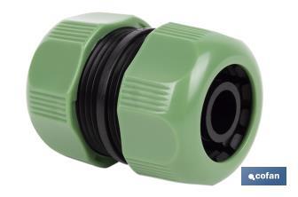 Hose repair connector for irrigation hoses | Available in two sizes | ABS - Cofan