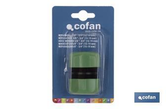 Hose repair connector for irrigation hoses | Available in two sizes | ABS - Cofan