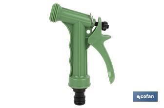 Pistola de Riego para Manguera de Jardín | Para regar plantas o césped | Con Chorro de alta presión - Cofan