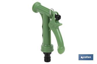 Pistola de Riego para Manguera de Jardín | Para regar plantas o césped | Con Chorro de alta presión - Cofan