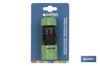 Reductor de presión de Jardín | Regulador para manguera | Adecuado para jardines, parques o granjas | Ideal para agricultura - Cofan