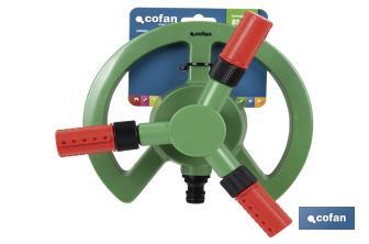 Aspersor rotacional de 3 brazos - Cofan