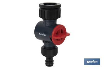 Connector with adjustable tap filter - Cofan