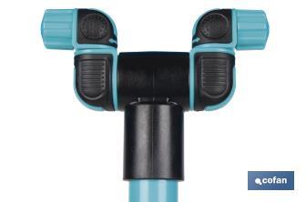 Torre de nebulización de 79 cm de altura con 2 boquillas ajustables | Perfecta para exteriores - Cofan