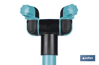 Torre de nebulización de 79 cm de altura con 2 boquillas ajustables | Perfecta para exteriores - Cofan