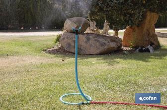 Torre de nebulización de 79 cm de altura con 2 boquillas ajustables | Perfecta para exteriores - Cofan
