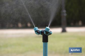 Torre de nebulización de 79 cm de altura con 2 boquillas ajustables | Perfecta para exteriores - Cofan