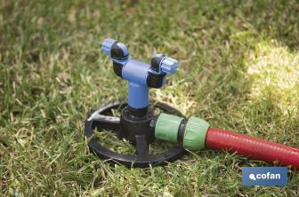Nebulizador de jardín de 2 brazos con boquillas ajustables | Refresca e hidrata tus espacios exteriores - Cofan