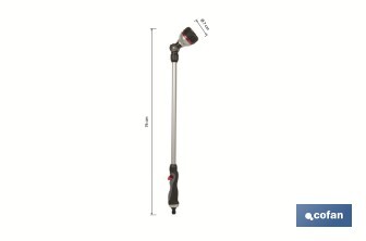 Multifunctional spray wand | 76cm long | 6 spray patterns | Comfortable thumb control system - Cofan