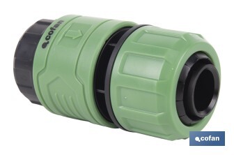 Garden hose repair connector | ABS fitting | UV resistance | Quick and easy connection | 1" repair fitting Ø25mm  - Cofan