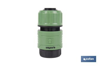 Garden hose repair connector | ABS fitting | UV resistance | Quick and easy connection | 1" repair fitting Ø25mm  - Cofan