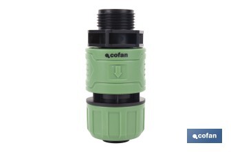 Garden hose repair connector | ABS fitting | UV resistance | Quick and easy connection | 1" repair fitting Ø25mm  - Cofan