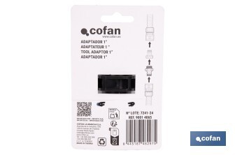 Adaptador de polipropileno con rosca macho antifugas | Ligero y resistente | Adecuado para riego y mangueras | Disponible para salidas de 3/4" y 1" - Cofan