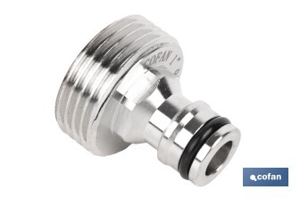 Adaptador de latón de rosca macho | Diferentes medidas | Apto para manguera | Ideal para jardinería - Cofan