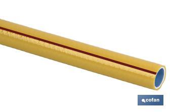 Manguera | Modelo Storm | 3 capas trenzadas | Fabricada en PVC | Color Amarillo - Cofan