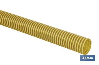 Roll of suction hose pipe | Yellow | Plasticised PVC - Cofan