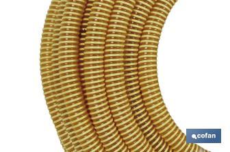 Roll of suction hose pipe | Yellow | Plasticised PVC - Cofan