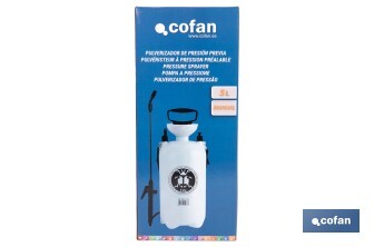 Pulverizador de Presión Manual | Capacidad para 5 litros | Sector Agrícola - Cofan